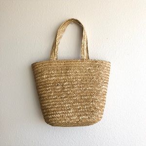 Vintage Woven Basket Bag